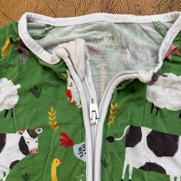 Little Sleepies Farm Animals Zippie 2T - Picture 2 of 4